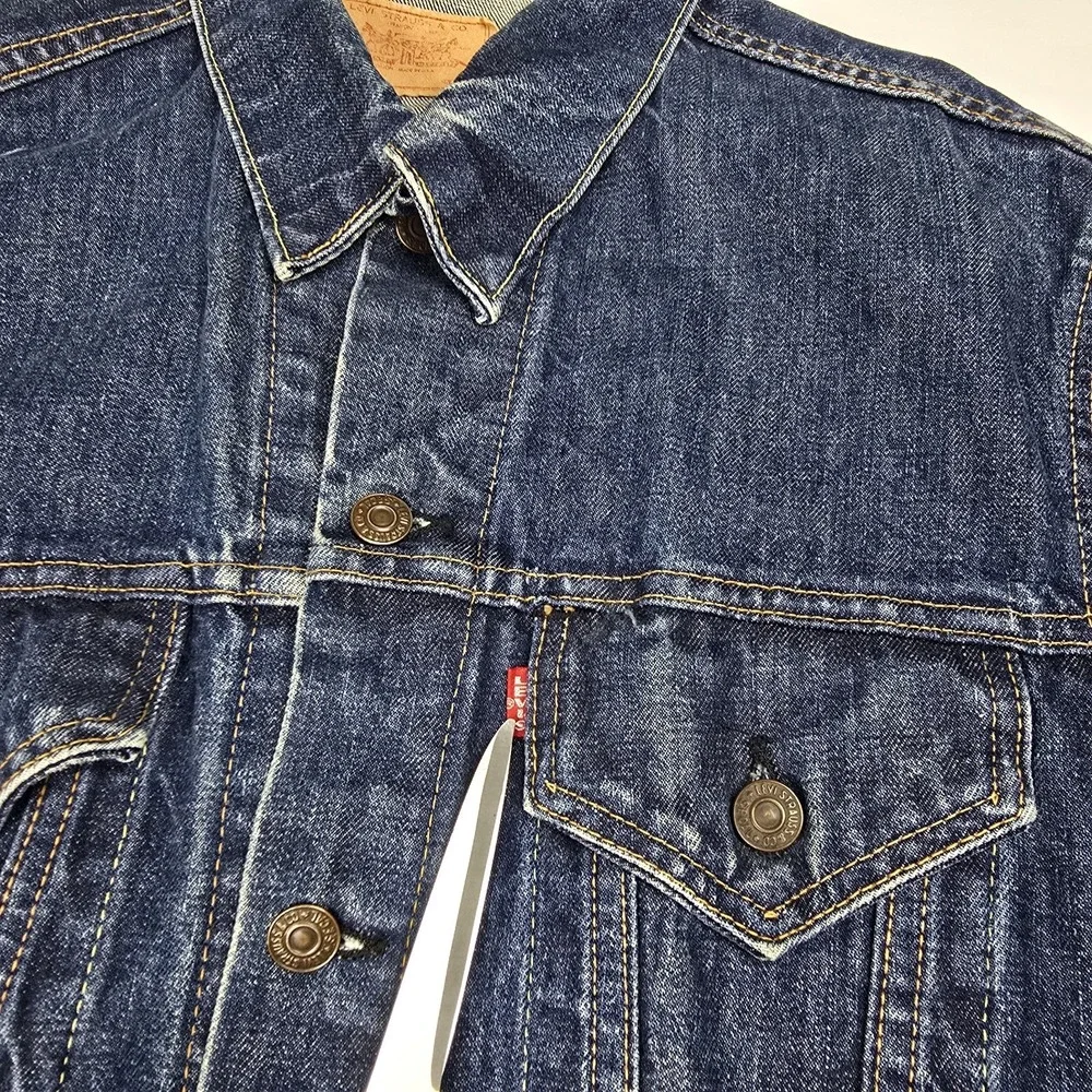 Levis 557XX Big E Denim Jacket 1960s Type III 521 Button Early USA Cone Selvedge
